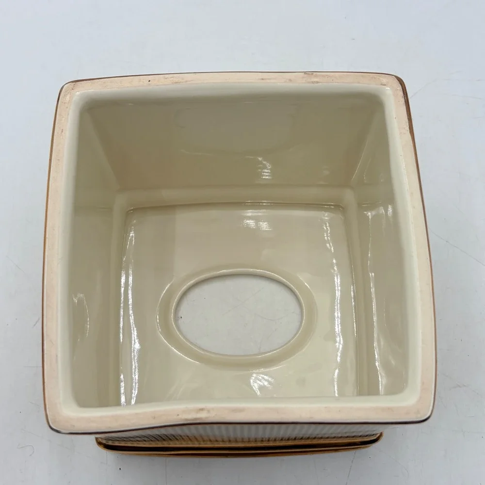 Veratex Fortuny 3pc‎ Bathroom Set Tissue Cover Toothbrush Holder Soap Dish Gold